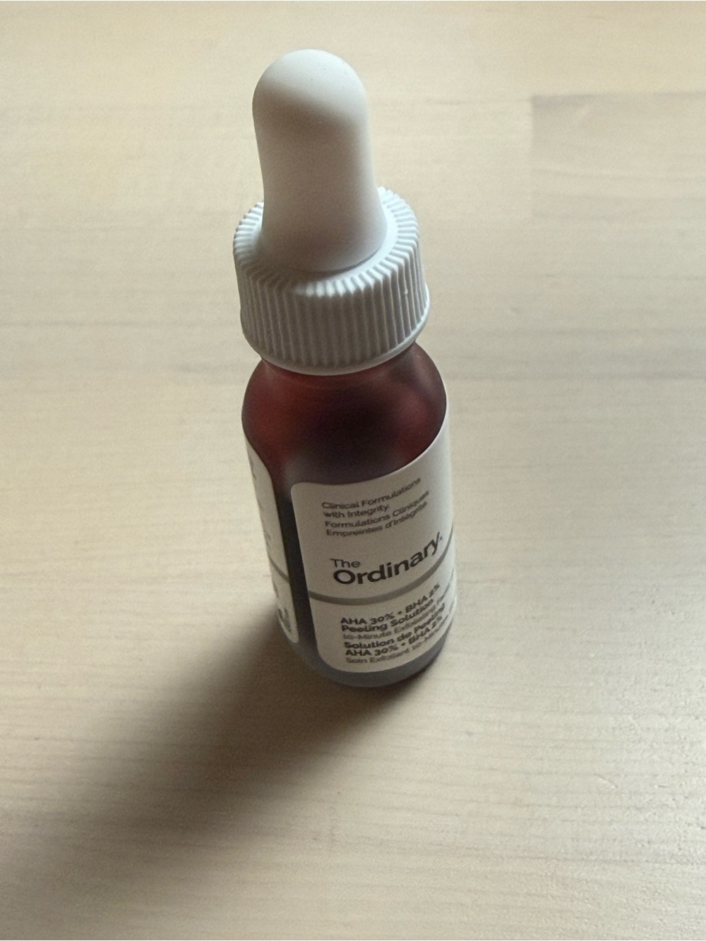 The Ordinary AHA 30% + BHA 2% Peeling Solution - White Dropper Bottle 15ml